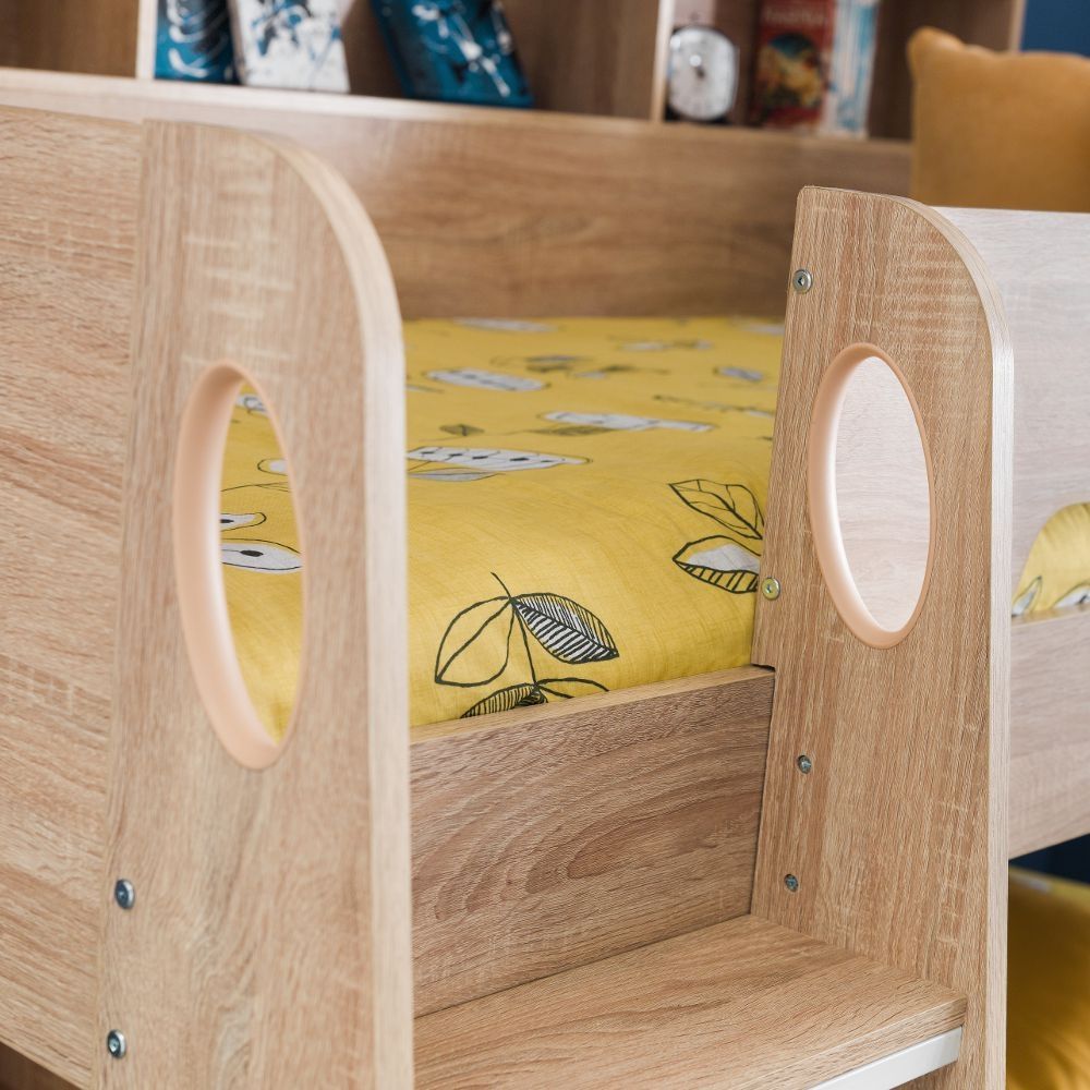 Orion Wooden Storage Bunk Bed Frame Sonoma