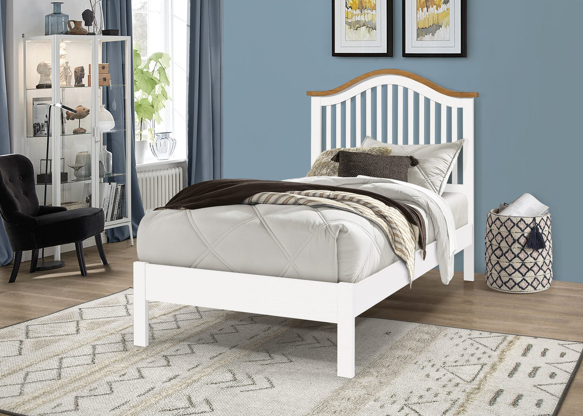 Chester White Shaker Bedstead - Sleek & Durable Design