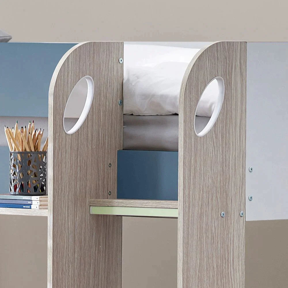 Mars Bunk With Under Bed Draw (Pastel Blue)