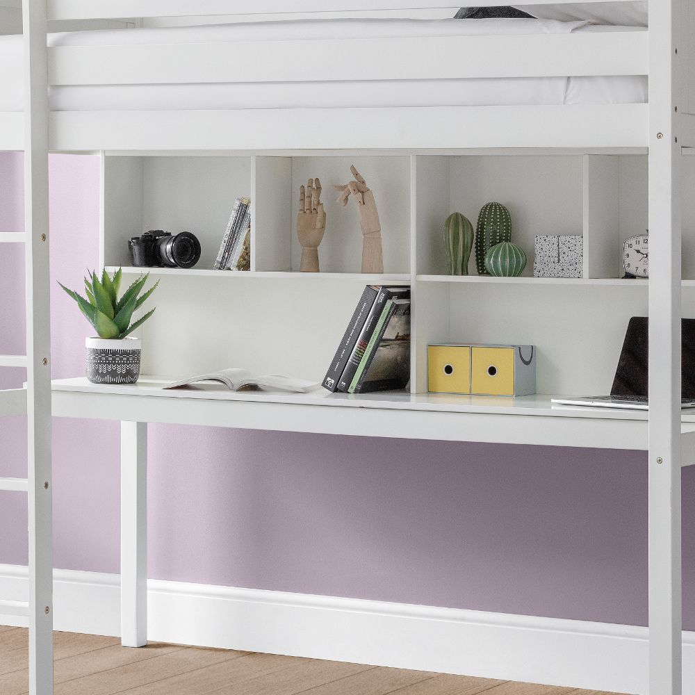 Titan High Sleeper Wooden Bunk (White)