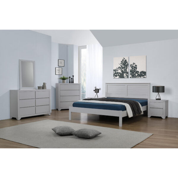 Heartlands Wilmot Wooden Bed Frame Grey