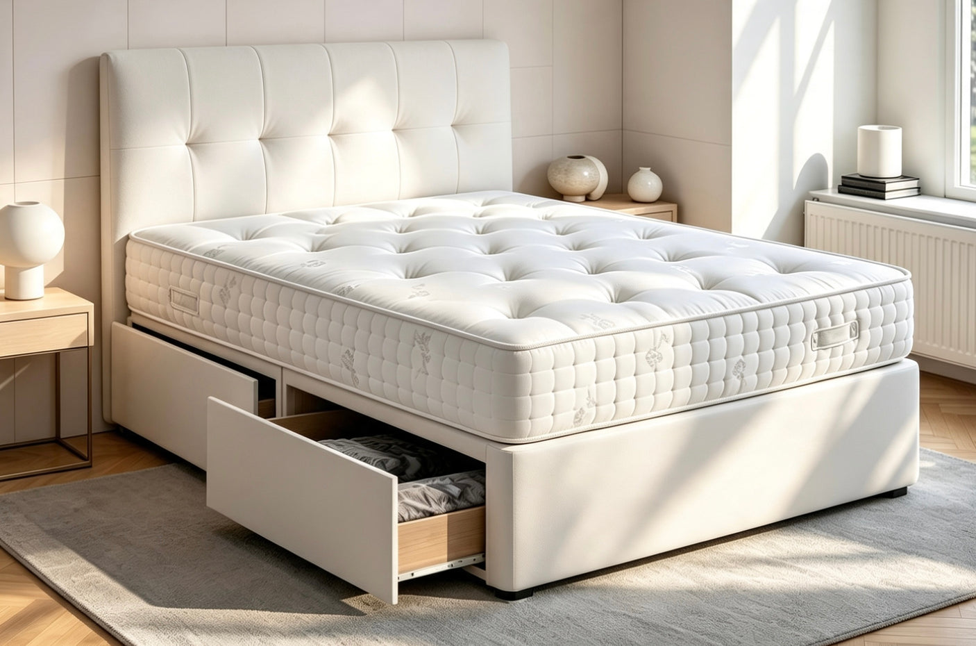 Romantica Pocket Rose 1000 Divan Bed