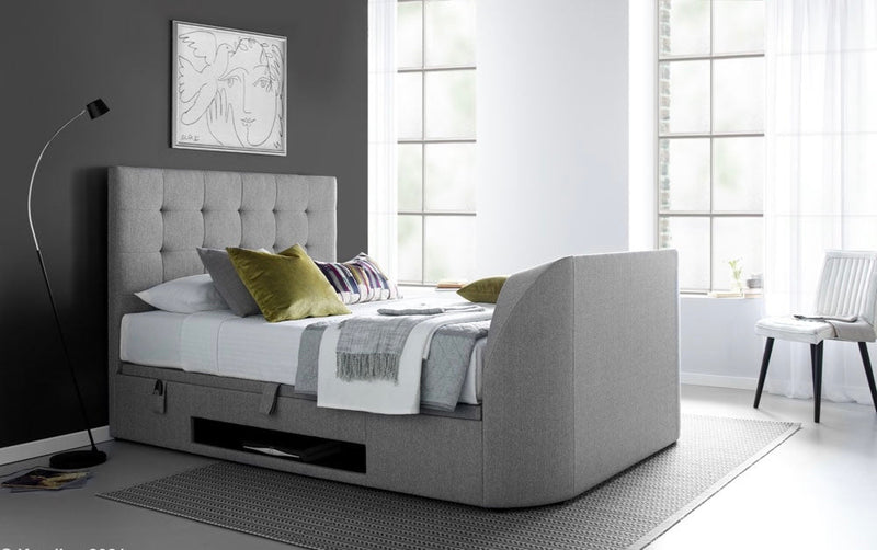 Barnard Tv + Ottoman Storage Bed (Artemis Grey)