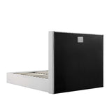 Orlando White Boucle Ottoman Storage Bed Frame