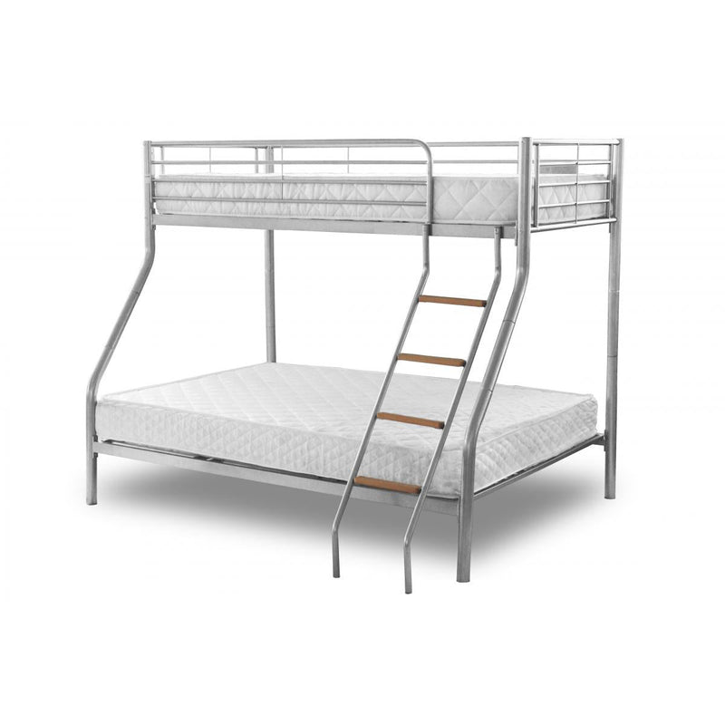 Heartlands Alexa Triple Bunk Silver Bed Frame