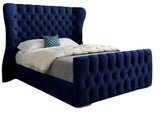 Kendal Wingback Bed Frame Blue