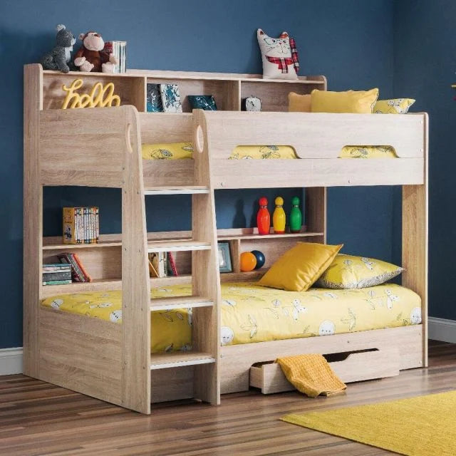 Orion Wooden Storage Bunk Bed Frame Sonoma