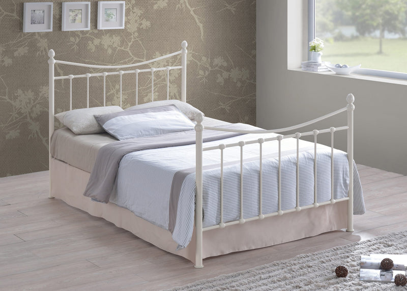 Alderley Ivory Metal Bed Frame