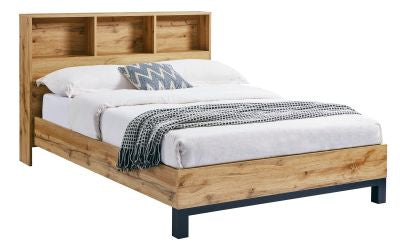 Bali Bookcase Headboard Bed Frame - Stylish Design