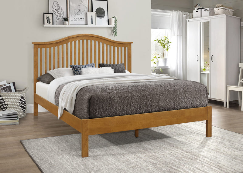 Chester Oak low Foot End Solid Wooden Shaker Bedstead