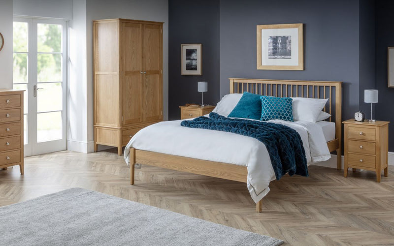 Cotswold Solid Oak low Foot End Wooden Shaker Bedstead