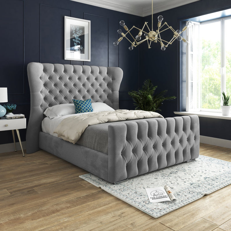 Kendal Wingback Bed Frame Grey