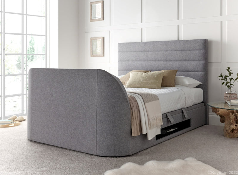Lancelot TV Ottoman Bed Grey