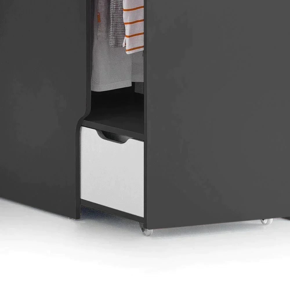 Pegasus High Sleeper (Grey & White) Wooden Bunk