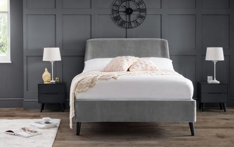 Frida Curved Velvet Bed Frame - Elegance & Comfort Combined